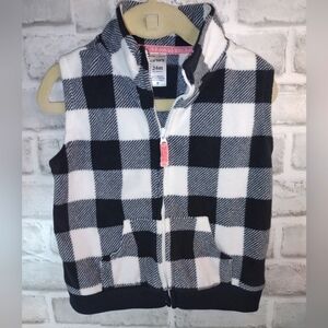 24mo.Black and White Checkered Vest